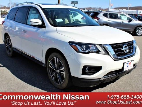 2018 Nissan Pathfinder Platinum Pearl White, Lawrence, MA