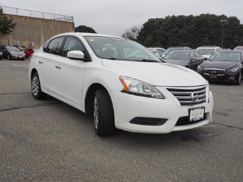 2014 Nissan Sentra 4dr Sdn I4 CVT SV Aspen White, Beverly, MA