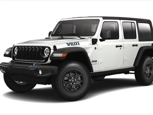 2024 Jeep Wrangler 4xe 4-DOOR WILLYS Bright White, Lynnfield, MA