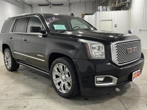 2016 GMC Yukon Denali Sport Utility 4D Black, Sioux Falls, SD