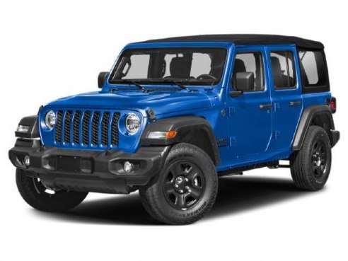 2024 Jeep Wrangler 4-DOOR SPORT S Hydro Blue Pearlcoat, Lynnfield, MA